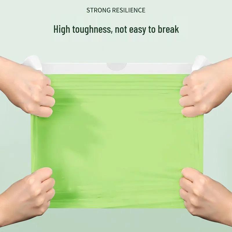 Mugwort Thickened Drawstring Garbage Bags - Handheld, Disposable, No Mess for Household Kitchens