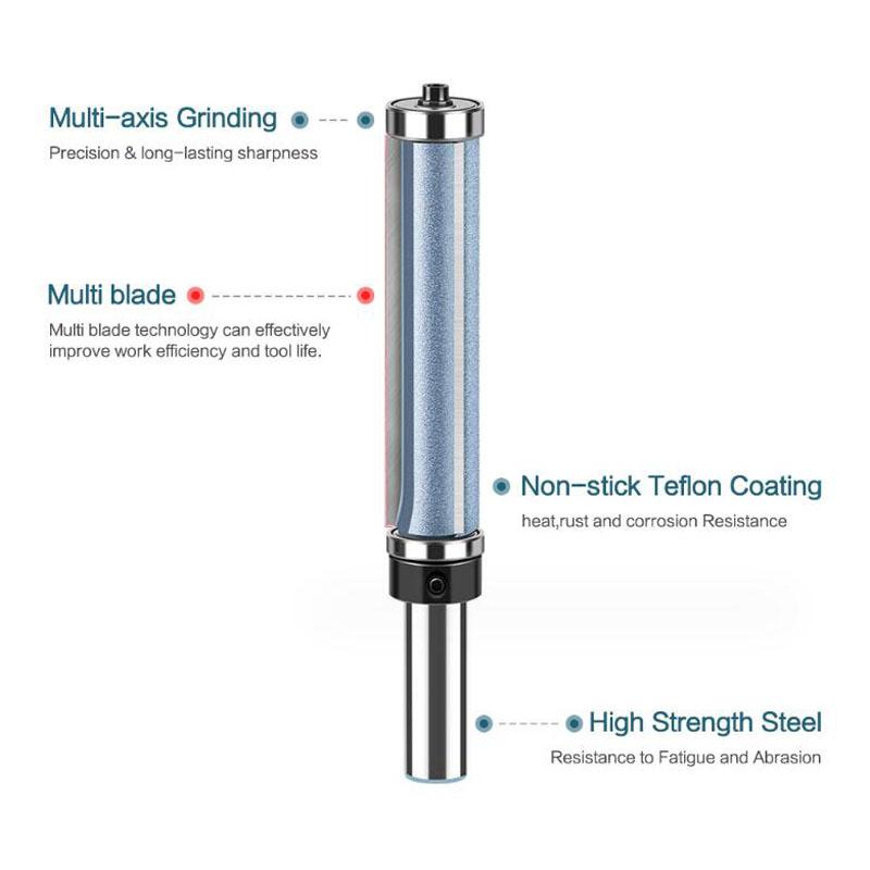 Εργαλείο κοπής ξυλουργικής μύτης δρομολογητή 1/2 ίντσας 12 χιλιοστών με μακριά λεπίδα με 3 λεπίδες