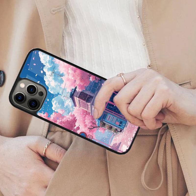 Cherry Blossom Bumper Magnetic Phone Case For APPLE iPhone 17 Air 16 14 13 12 Pro Max 15 Plus Wireless Charge With MagSafe Cover