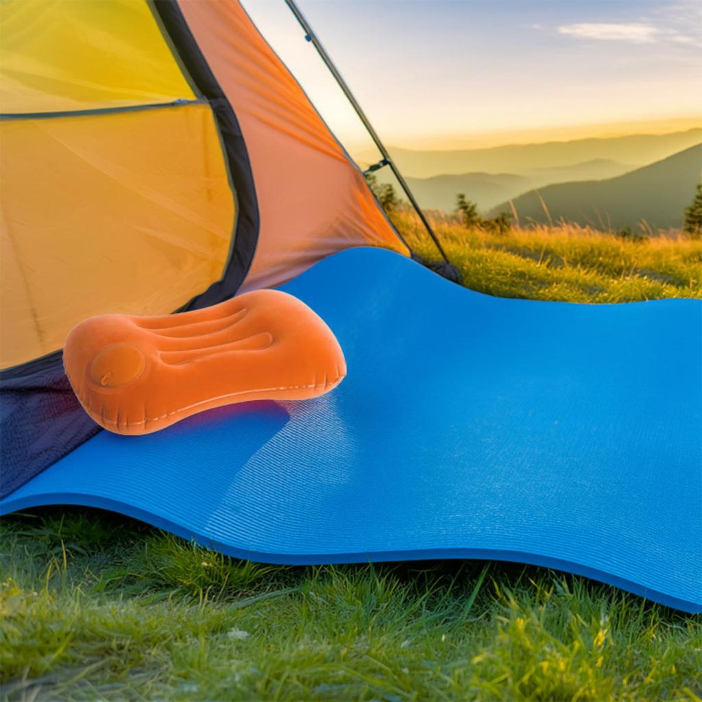 Portable Inflatable Travel Neck Pillow Waist Pillow Foldable Travel Essentials Providing Waist and Neck Support