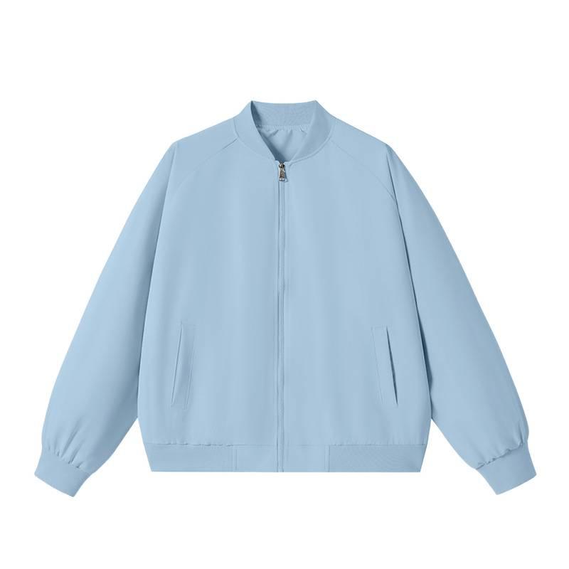 Baseball Collar Jacket Men's Autumn and Winter New Loose Solid Color Coat Handsome Casual Couple Joker Men and Women.