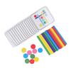 Kids Colorful Stick Puzzle Toy Color Sensory Colorful Stick Matching Cognition Development for Boys