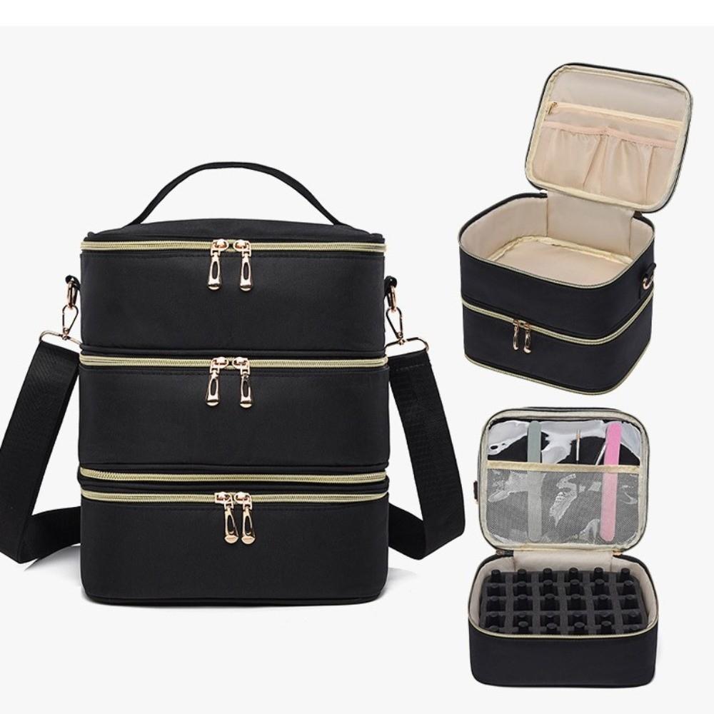 Gifts 3 Layer Nail Polish Storage Bag Portable Multi-function Cosmetic Bag Nail Care Tool Storage Beauty Tool