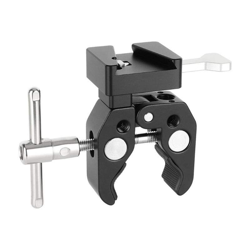 Heavy Duty Aluminum Super Clamp V-Lock Mount Quick Release Adapter For DSLR Camera Battery Super Clamp Replacement 1