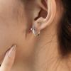 Cold Wind Black Diamond Cobra Earrings Snake Personality Ruffian Handsome Babes Street Hip Hop Green Eyes Snake Earrings