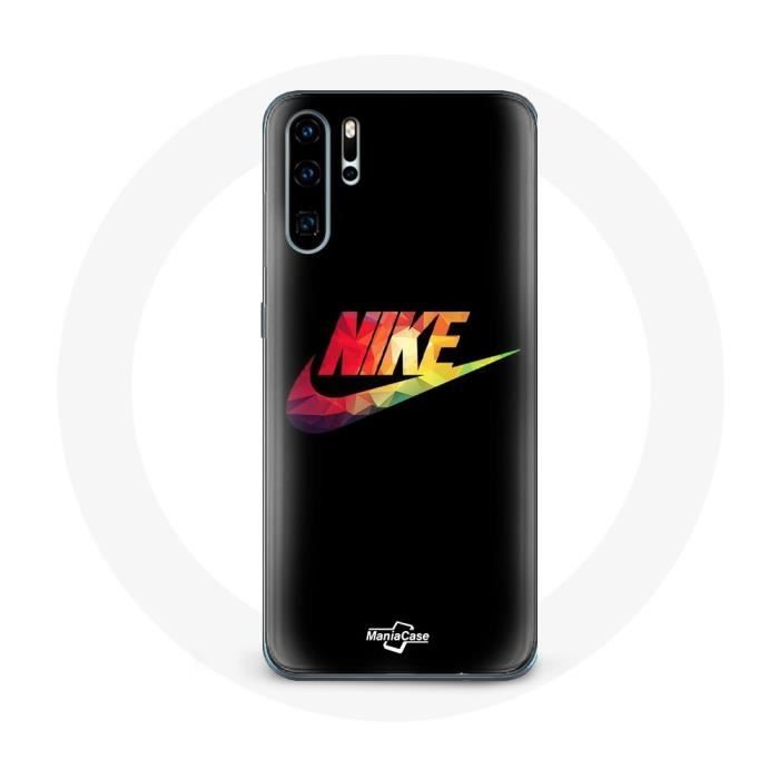 Coque pour Huawei P30 - MANIACASE - Souple - Nike Logo - Noir - Protection