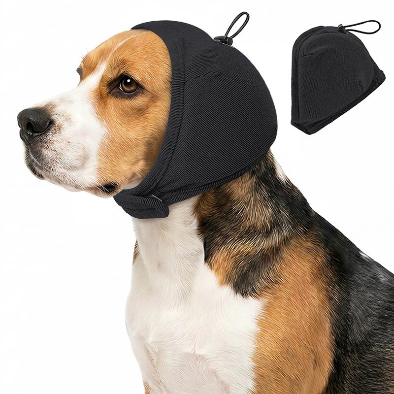 Thickened Elastic Dog Calming Earmuff Soft Thermal Anti-Anxiety Noise Cancelling Dog Ear Cover Dog Pet Headcover for Grooming