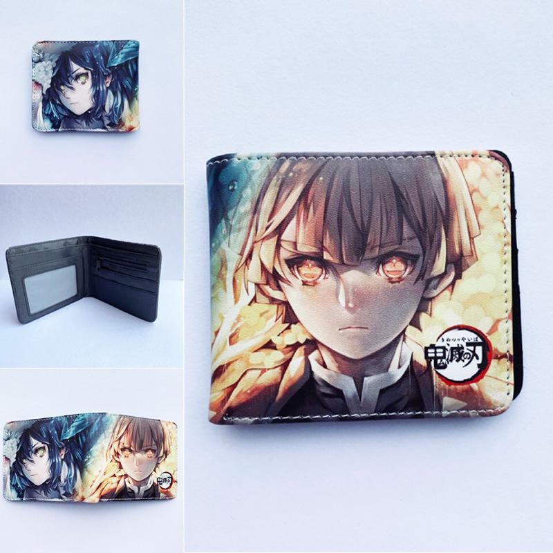 Japan cartoon comics Demon Slayer Short Wallet Cartoon Print Student Coin Purse 0022