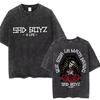 Washed Vintage Junior H Sad Boyz Tour T Shirts Men Women Hip Hop Fashion Tshirt Mens Oversized Crewneck Short Sleeve Tshirts