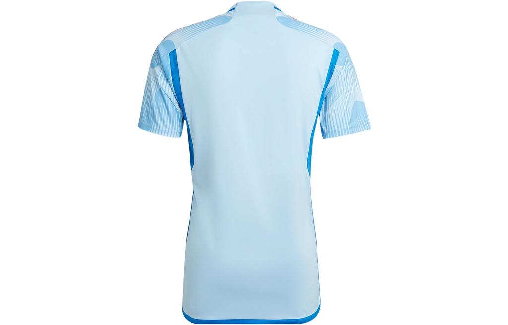 adidas2022 Qatar World Cup Emblem Printed Short Sleeve Soccer Uniform Spain Away