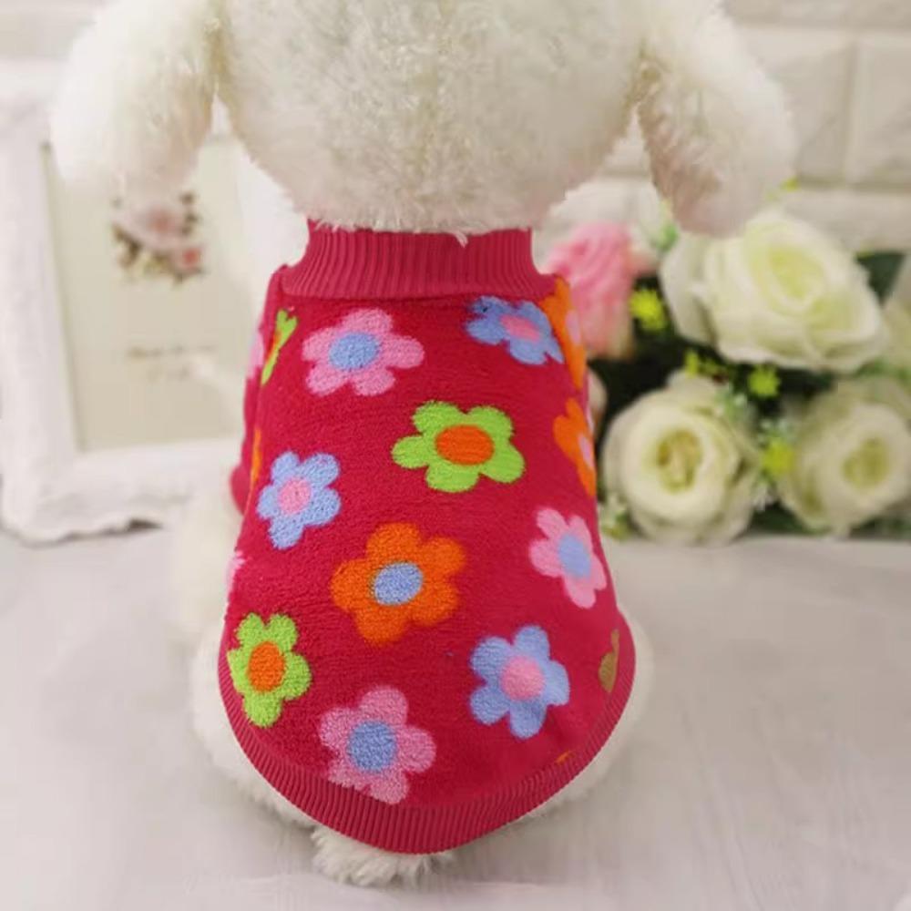 

Pet Spring and Autumn Cartoon Dog Sweater Dog Cat Flannel Cat Clothing Bi Bear Milk Dog Supplies M