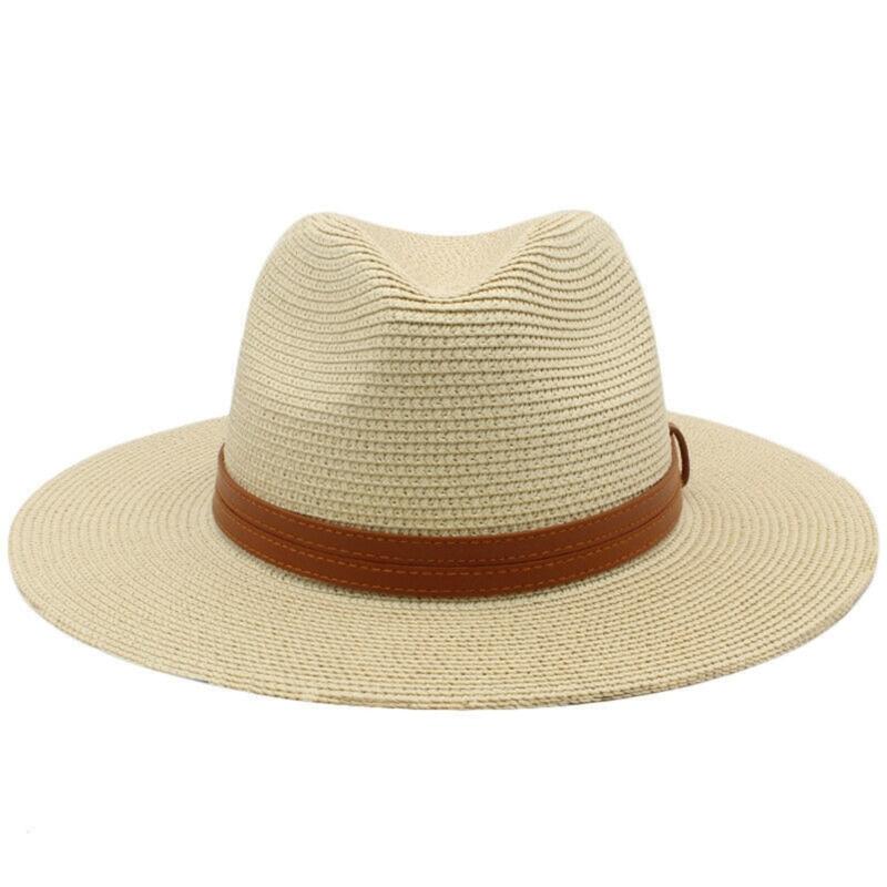 Beach Panama Hat Handmade Oversized Straw Hat Elegant Sun Hat Surprise Gift for Girlfriend for Vacations French Style
