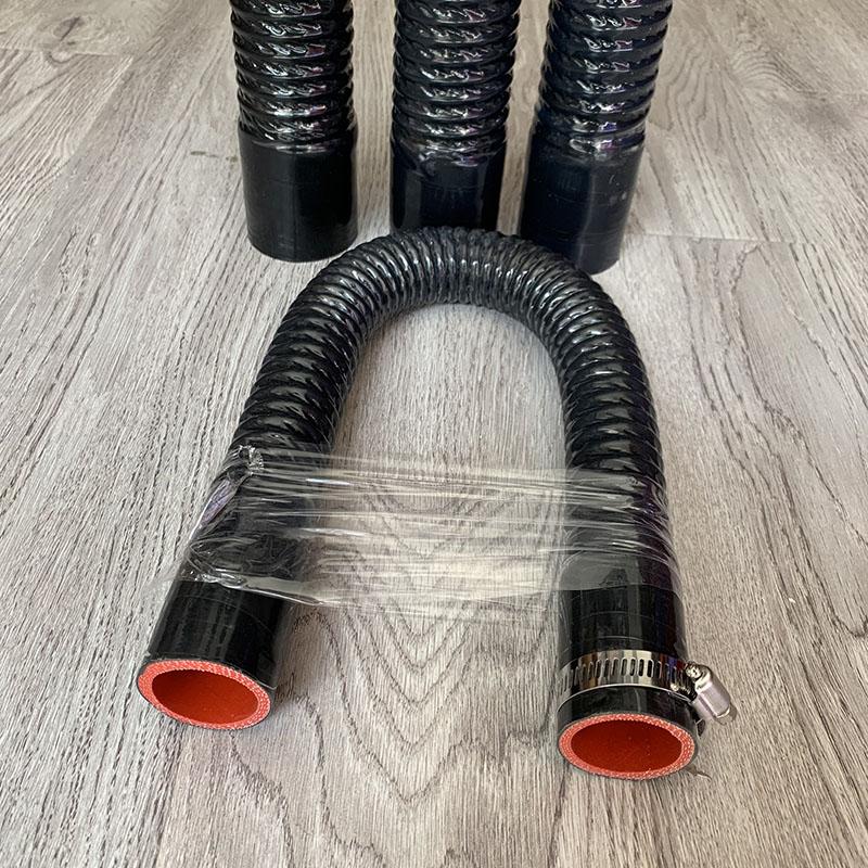 Universal Length 500mm Silicone Flexible Hose and 2Clamps ID30-1000mm Air Intake Pipe Radiator Tube High Pressure Temperature R