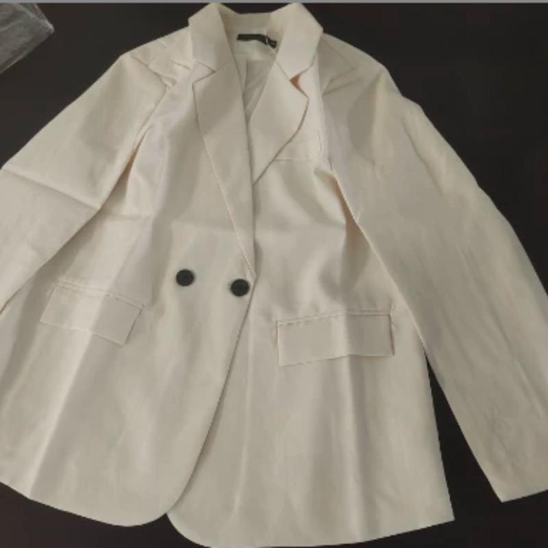 Fashion Women'S Elegant Blazer Trendy Casual Back Slash Design Lapel Suit Coat