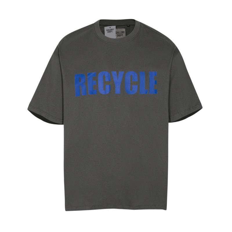 Early spring Galler's new slogan LOGO printed short-sleeved T-shirt is the same for men and women
