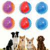 6 Stück leuchtender Ball Hundespielzeug hüpfender Hund sicherer Kauspielball Haustier Farbe Quietscheball Interaktives Spielzeug Haustierbedarf für Katze Hundetraining