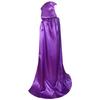 Halloween Cloak Adult Children Black Medieval Wizard Robe Death Cloak Monk Hat