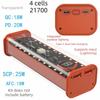 4X21700 Support DIY Power Bank Case LED Display Screen Power Bank Shell  Outdoor Charging