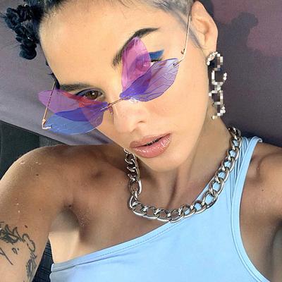 Dragonfly Wings Sunglasses Personalized Sunglasses Women'S Style Funny Rimless Glasses