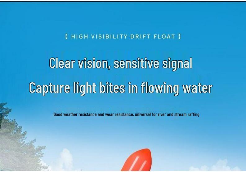 Nipple Anti-Flow Eye-Catching Short Fishing Float for Shallow Water and Small Fish