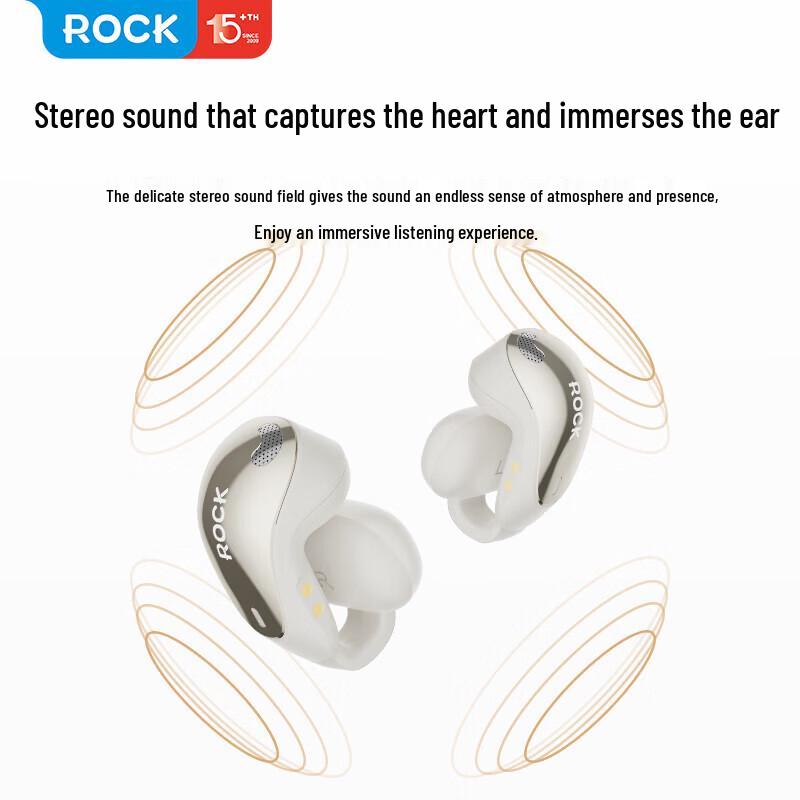 ROCK Clip-On True Wireless Bluetooth Earbuds