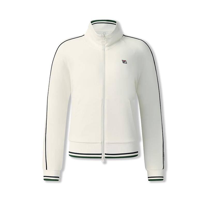 New FILA Tennis Jackets Women's Heron White A11W533502F-WT