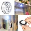 Illuminazione da parete per armadio da cucina, lampada da tocco con rubinetto a batteria a 3 LED