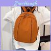 Trendy Solid Color Large Capacity Backpack For College And Travel With Breathable Design