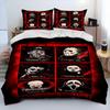 Anime Movie Duvet Cover Character Chucky Saw Comforter Bedding Set,Bed Set Quilt Cover Pillowcase,King Queen Size Bedding Set