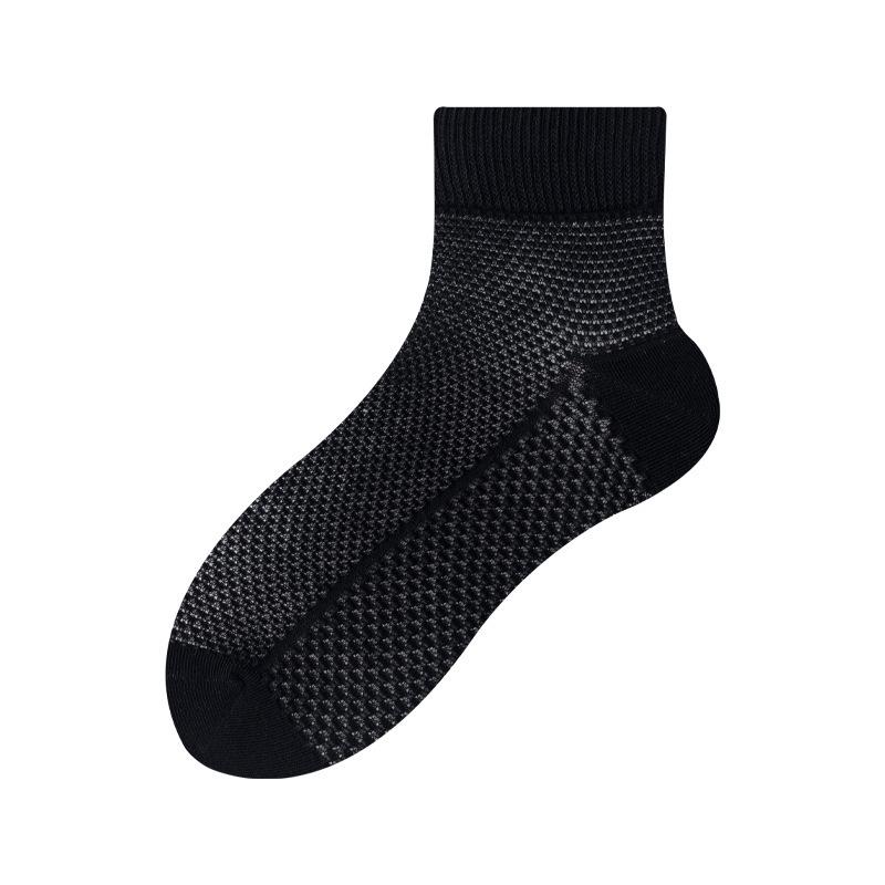 Pure Cotton Women's Summer Thin Mesh Sweat-absorbing, Breathable, Antibacterial and Deodorizing All-cotton Mid-calf Socks