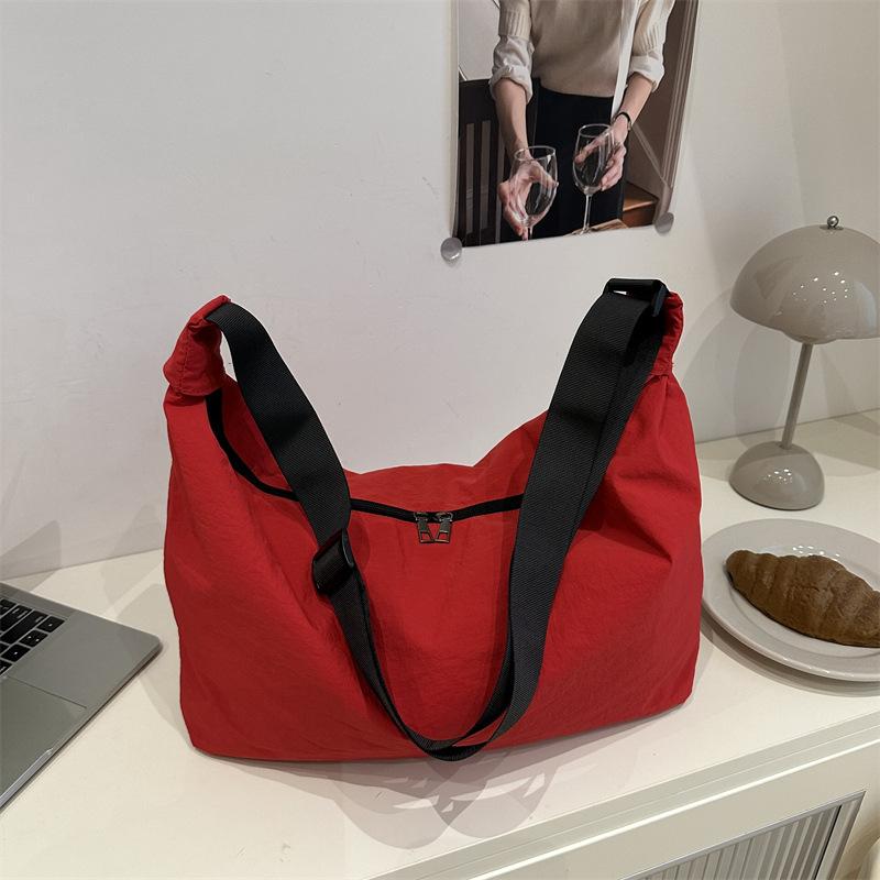 

New Korean Style Crossbody Bag Large Capacity Lightweight Casual Shoulder Bag Textured Casual and Simple Design Bags for Travel