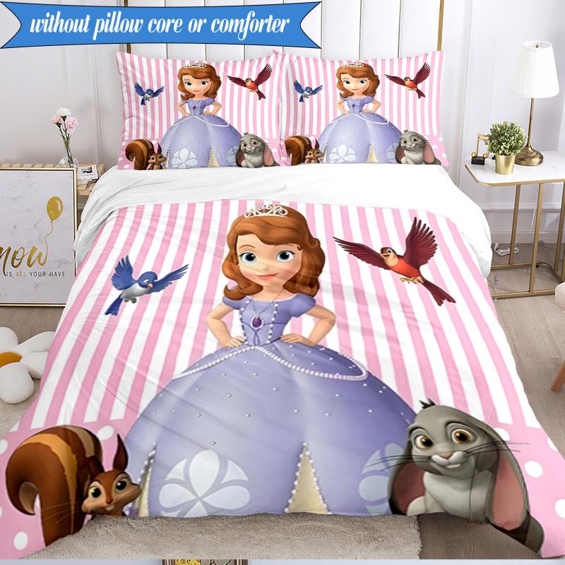 Set Biancheria da Letto 3 Pezzi Princess Sofia K-pop Music Group, Ideale per Camera da Letto, Dormitorio, Include Copripiumino e 2 Federe, Regali per Fan