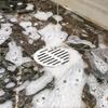 2pcs Modern Round Shower Floor Drain with Middle Drainages and Hair Trap Features Easy Maintenance and Easy Installion