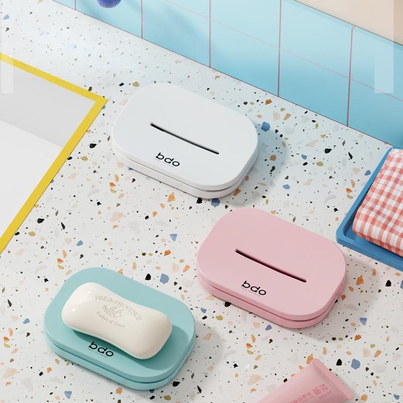 Oval Double Drain Soap Box Creative Bathroom Toilet Handmade Soap Rack Face Soap Box Soap Box