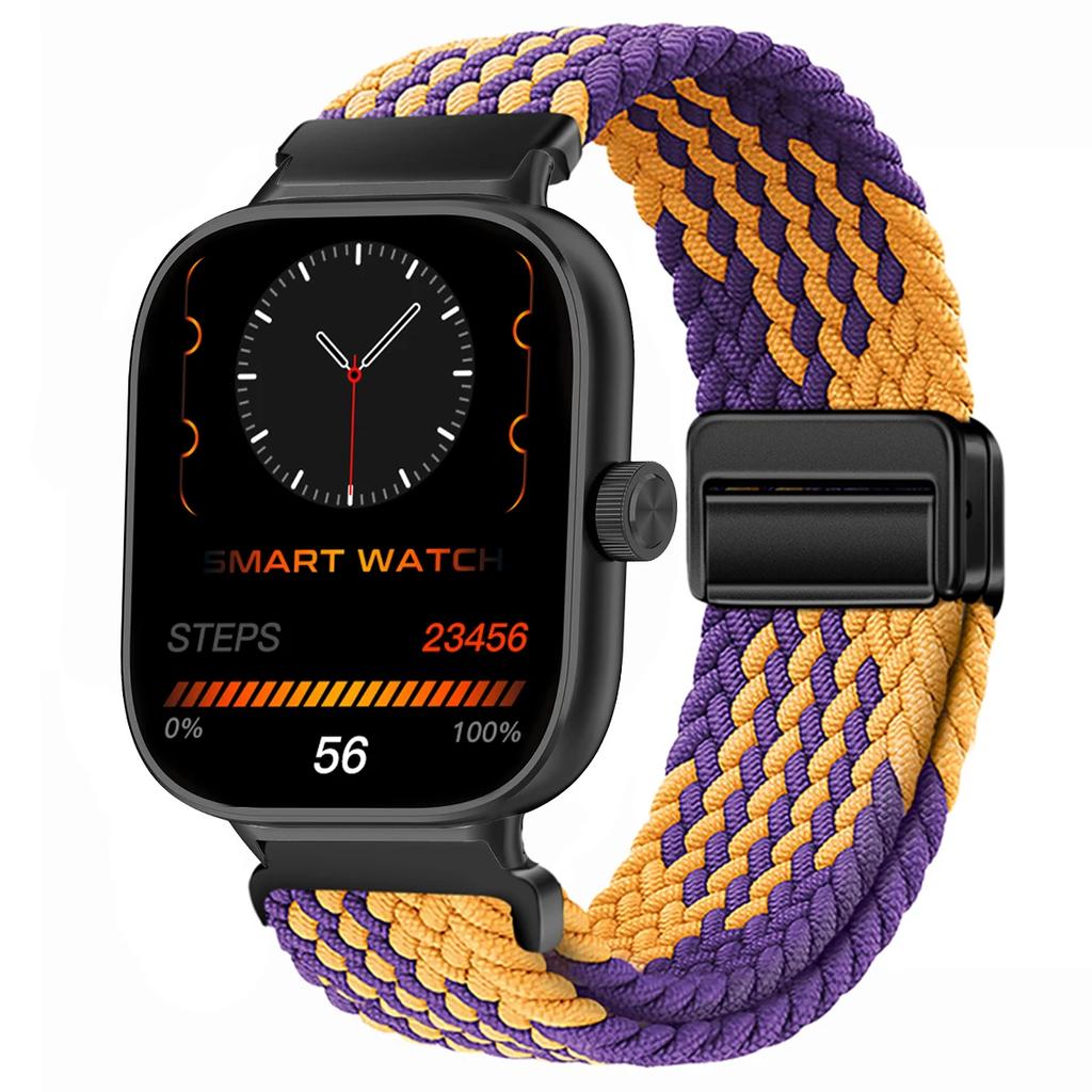 Magnetic Loop for Xiaomi Redmi Watch 4 5 Strap Adjustable Braided Sport Nylon Replacement correa bracelet Miband 8pro 9pro band