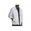 Adidas Originals Logo Striped Casual Zip-Up Jacket Men Jacket White GN3583