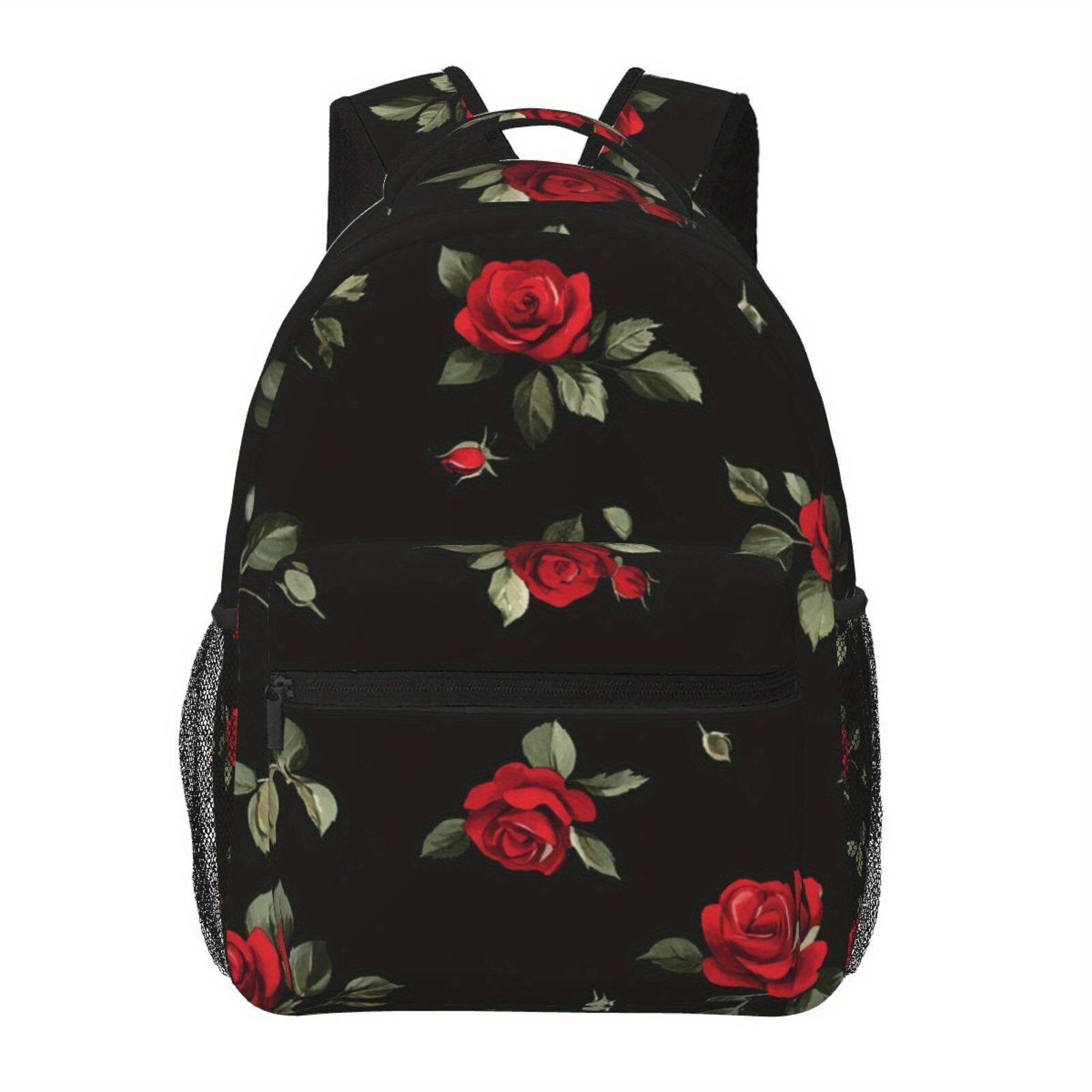 Zoet bloemen regenboogprint ontwerp, Sling Plus rugzak met taillebescherming, stijlvolle iPad laptop Tote met Ruimte, multi-co