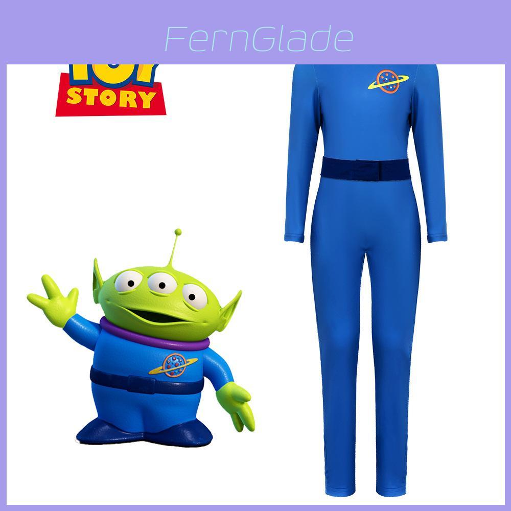Toy Story Alien Cosplay Costume With Polyester Fabric For Halloween Stage Performances