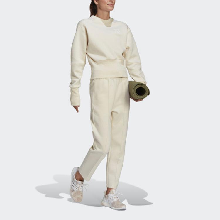 Adidas X Karlie Kloss Kolaborace Pulovr Mikina s Jednobarevným Color Block Dámské Topy Off-White HB1434