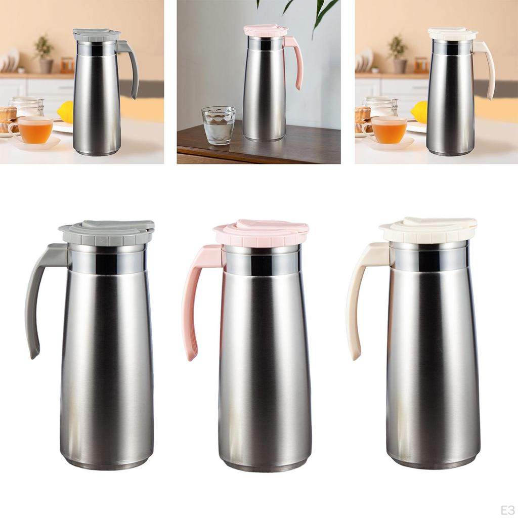 Stainless Steel Water Jug 1.3L Cold Tea Kettle Coffee for Juice