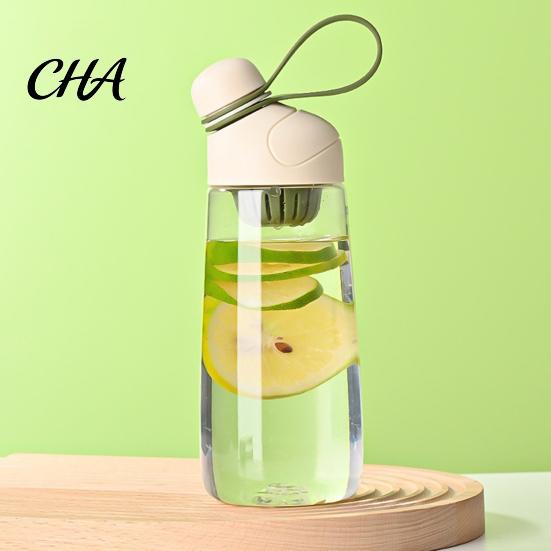 Fashionable Daily Drinking Cup Tritan Plastic Water Bottle, with Leak Proof Lid, 600ml Capacity, Fast Wide Mouth Hydration Flask Spout Sports