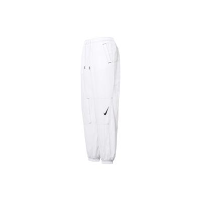 Pantalon de sport pour femme à jambe droite, taille haute, cordon de serrage, couleur unie, blanc DR6204-100