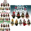 Adorable 20cm Christmas Tree For Holiday Decoration Available In Beautiful Gold Red And Silver With Soft Cloth Base