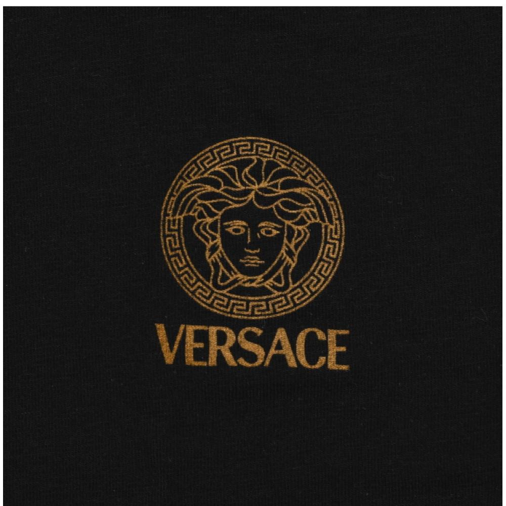 Versace Auu01005 1a10011 A1008 Medusa Crewneck Innerwear Mens Short Sleeve Tee