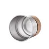 New Cute Tea Beer Cups Single Wall 300ml Color Steel Camping Coffee Mug Wooden Ring Decor