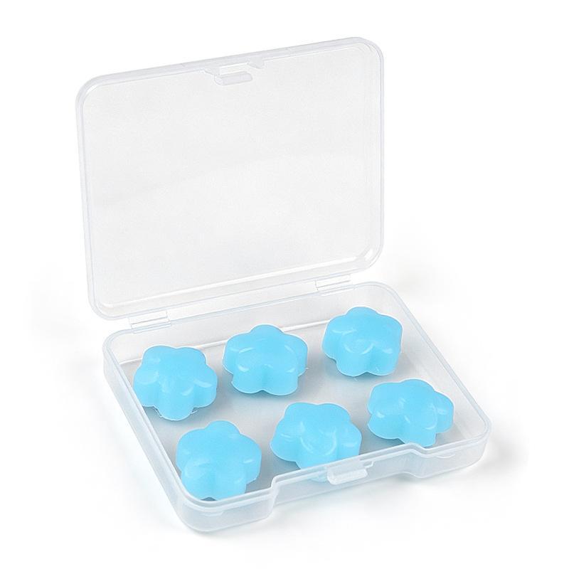 Reusable Silicone Clay Ear Plugs 6Pcs Soft Noise Cancelling with Storage Case for Sleep Travel Study Work