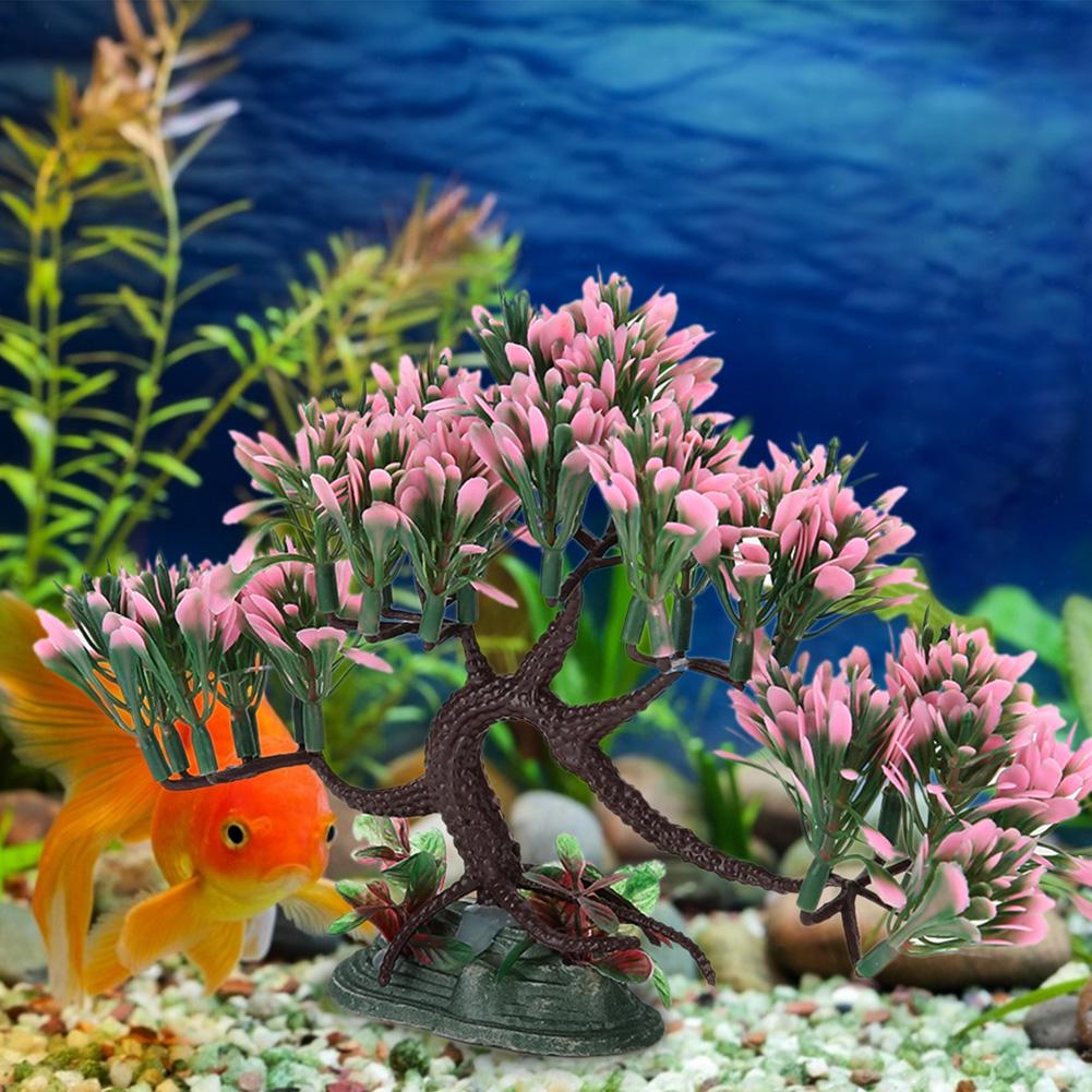 Harz Aquarium Künstliche Lebensechte Simulation Wasserpflanzen für Fischbecken Landschaftsdekoration(Q-S015E )
