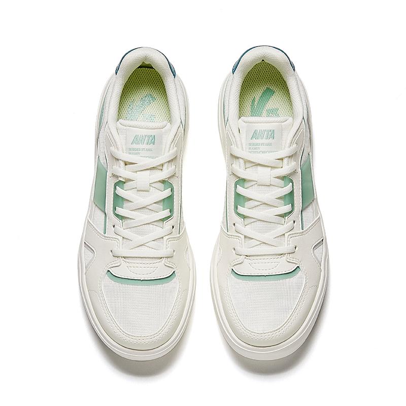 Anta Caramel Versatile Sneakers Kids Sneakers Ivory-White Mist-Blue Glazed-Green 122528014-3