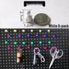 Pegboard Wall Organizer with Hooks - No-Drill Storage Rack for Entryway or Study Room.