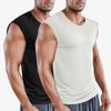 European and American men's sports fitness quick-drying vest summer vest sleeveless bottoming shirt loose type